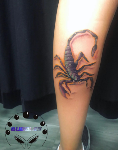 3d Scorpion On Shoulder Tattoo Idea