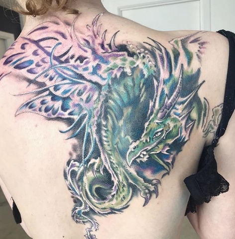 Dragon Fairy Tattoo Design