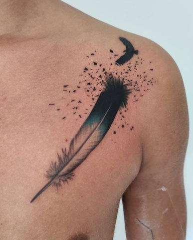 Eagle Feather Tattoo Design