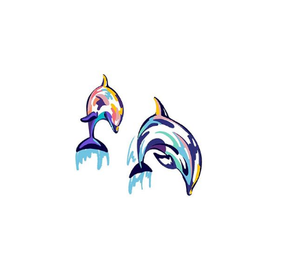 watercolor dolphin tattoo