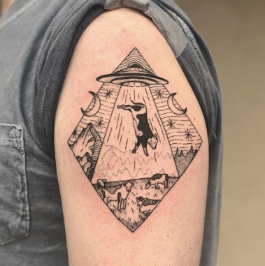 UFO Alien Tattoo