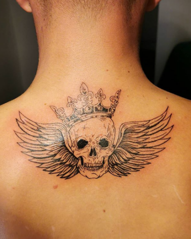 tattoo of Winged Skull
