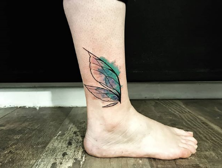 Fairy Wing Tattoo on the ankle