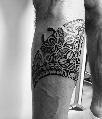 Tribal Manta Ray Tattoo