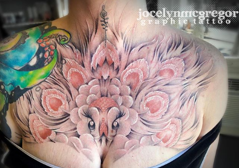 White Peacock Tattoo 