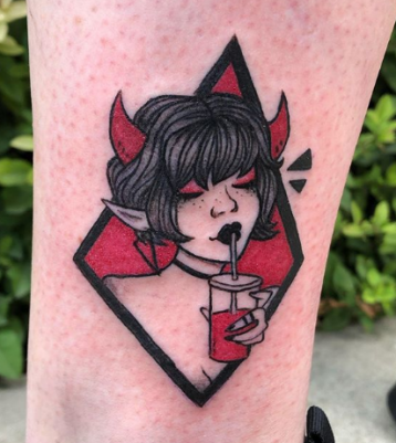 vampire girl tattoo