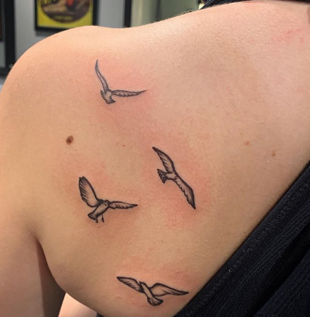 Several Seagulls Tattoo