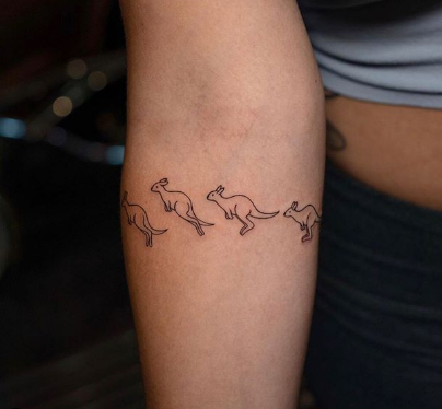 kangaroo tattoo