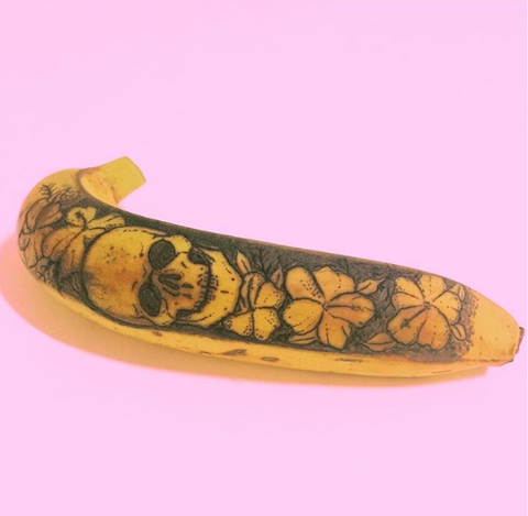 tattoo on the banana
