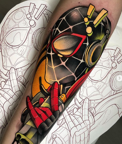 spider-men tattoo