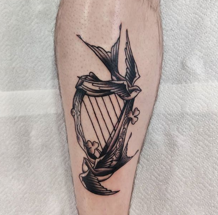 harp tattoo