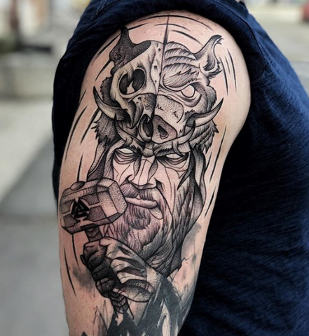 Greek Mythology Tattoo Design