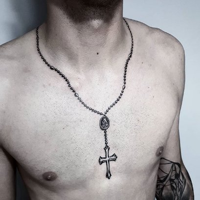 chest rosary tattooTikTok Search