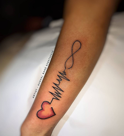 Heartbeat Tattoo Meaning Designs  Ideas