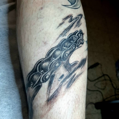 motorcyclist tattoo design