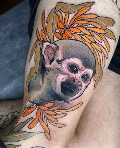 Life is a Circus  Monkey tattoos Arm tattoo realistic Tattoo sleeve  designs