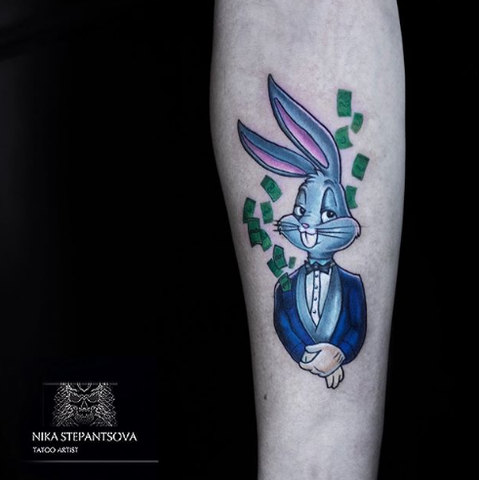 bugsbunny rabbit tattoo design