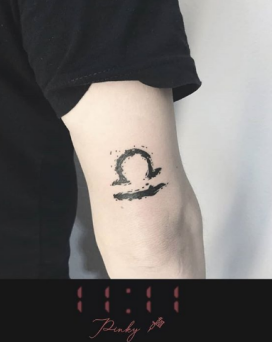 Libra constellation tattoo