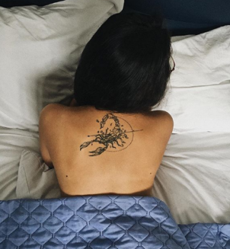 Scorpio constellation tattoo