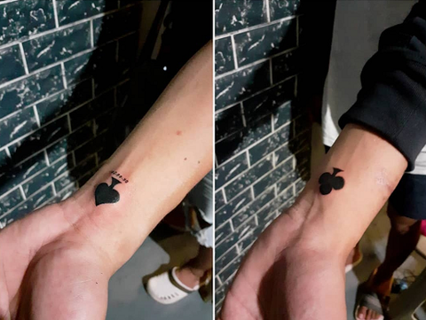 6. Small Simple Spade Tattoo Design Idea