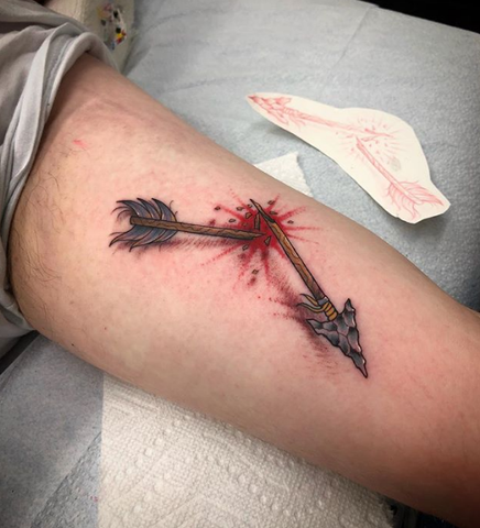 broken arrow tattoo