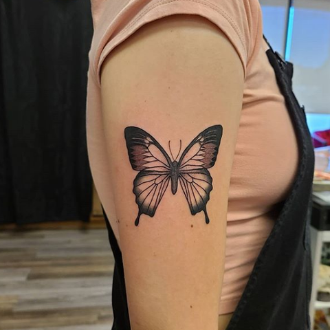 Ulysses Butterfly Tattoo on arm