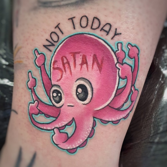 Cartoon Octopus Tattoo