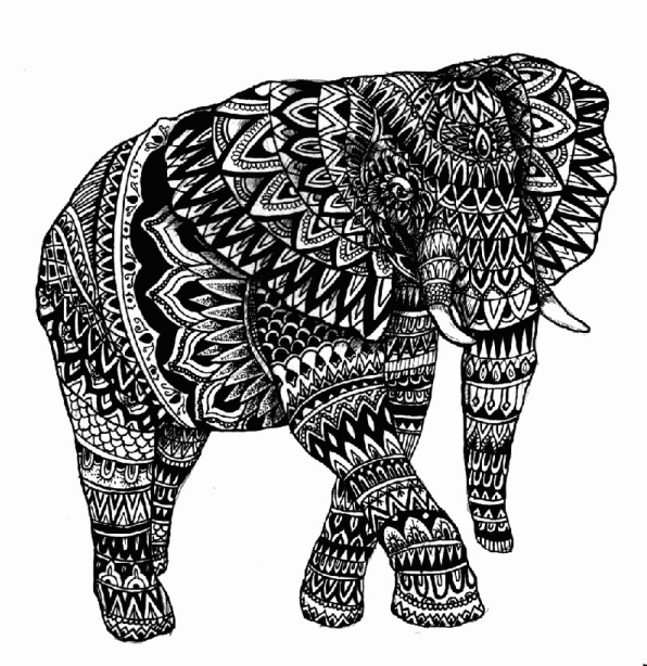 Henna Elephant Tattoo