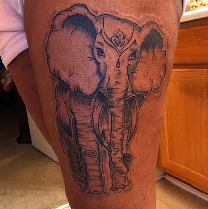 Female Elephant Tattoo