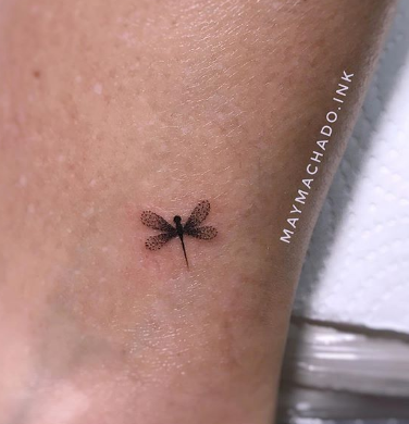 tiny dragonfly tattoo