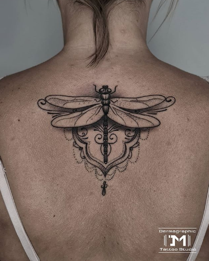 dragonfly back tattoo