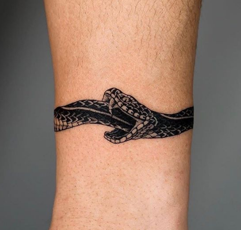 viking ouroboros tattoo for men and women