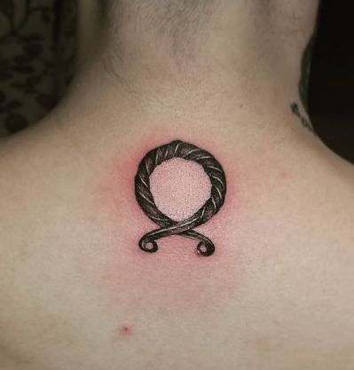 viking Troll Cross Tattoo for men and women