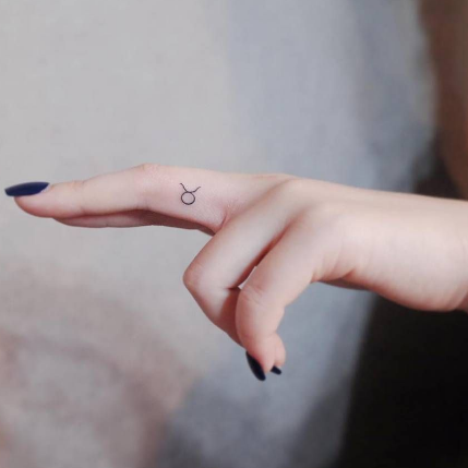 Zodiac Sign finger tattoo for men and women