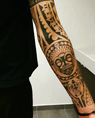 tribal sleeve tattoo for men and women