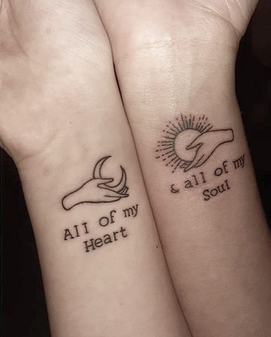 word tattoo for mother and daughter