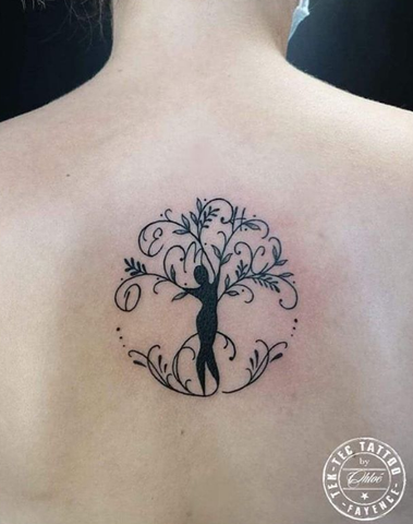 tree of life tattoo with human for men and women