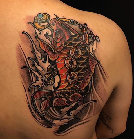 Japanese koi fish tattoo