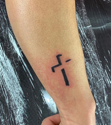 Naked Truth Tattoo  From today a small 3D cross thanks for sitting well   Facebook