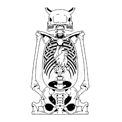 skeleton tattoo design