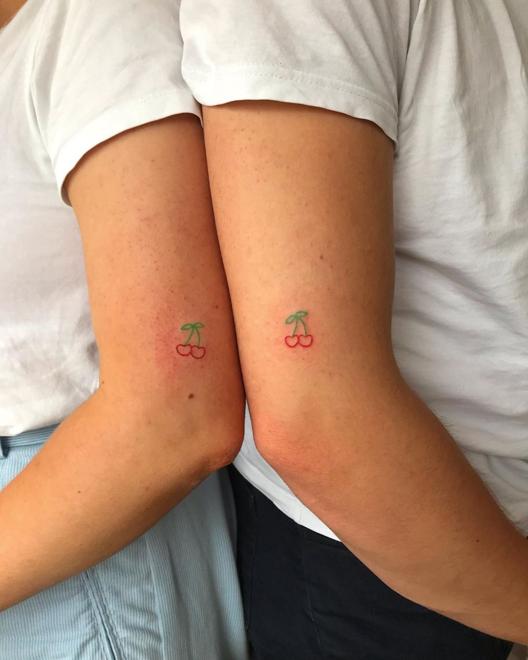 cherry couple tattoo