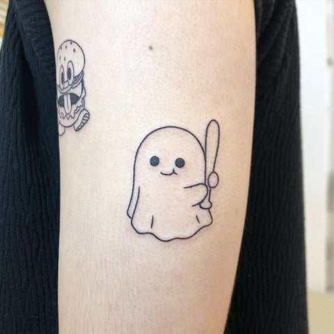 cute halloween ghost tattoo