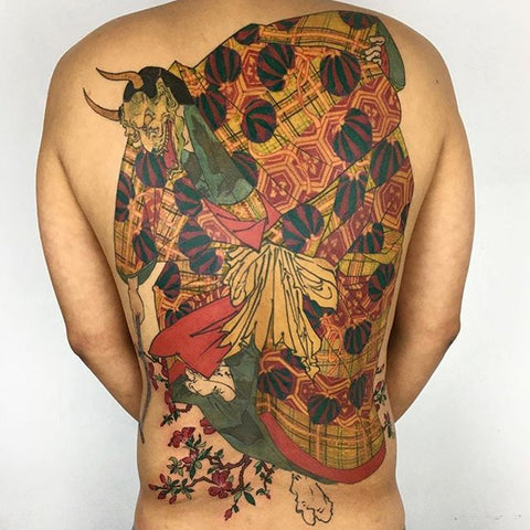 japanese prajna full back tattoo
