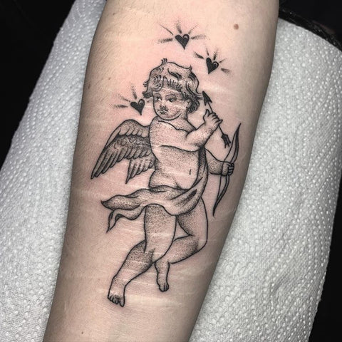 cupid angel tattoo