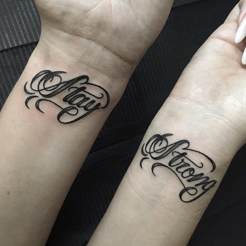 word wrist tattoo
