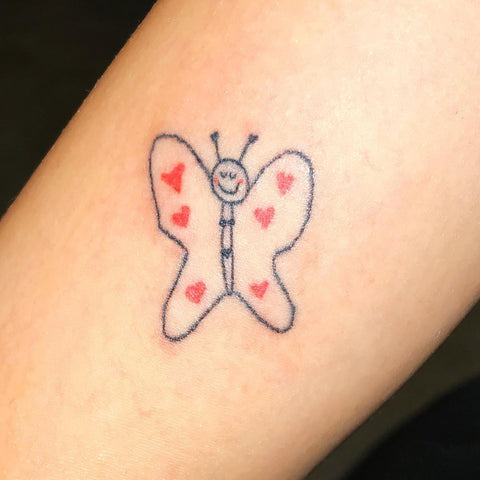 simple butterfly tattoo