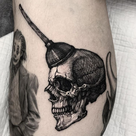plunger skull tattoo