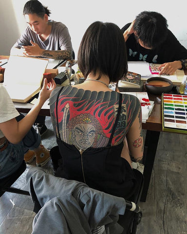 japanese full back tattoo