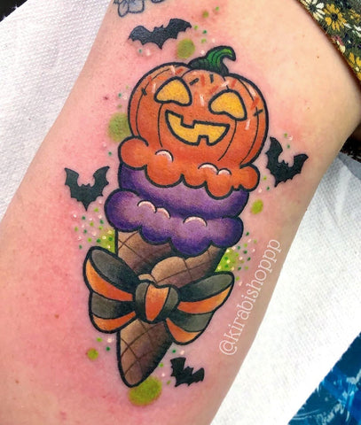 halloween pumpkin tattoo