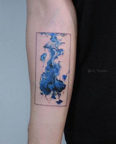 frame paint watercolor tattoo